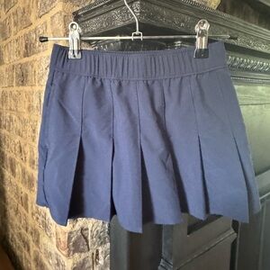 abercrombie kids Navy Pleated Skater Skirt